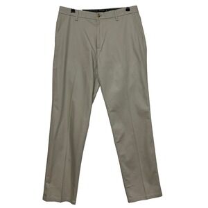 Dockers Pants Mens 34x34 Beige Khaki Flex Waistband Iron Free Khaki Stretch NEW